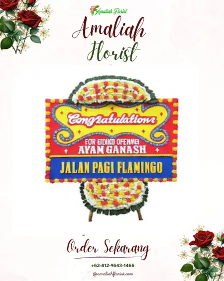 Sewa Papan Bunga Bacan Barat